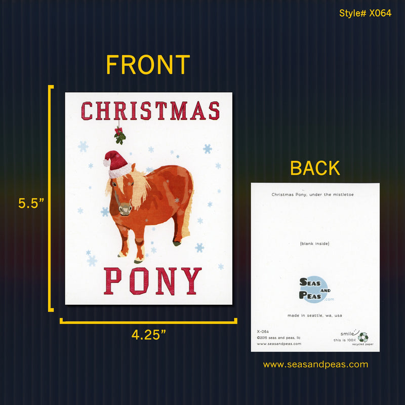 "Christmas Pony" Christmas Card