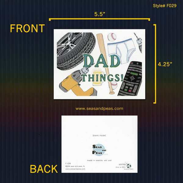 Dad Things Father's Day Card