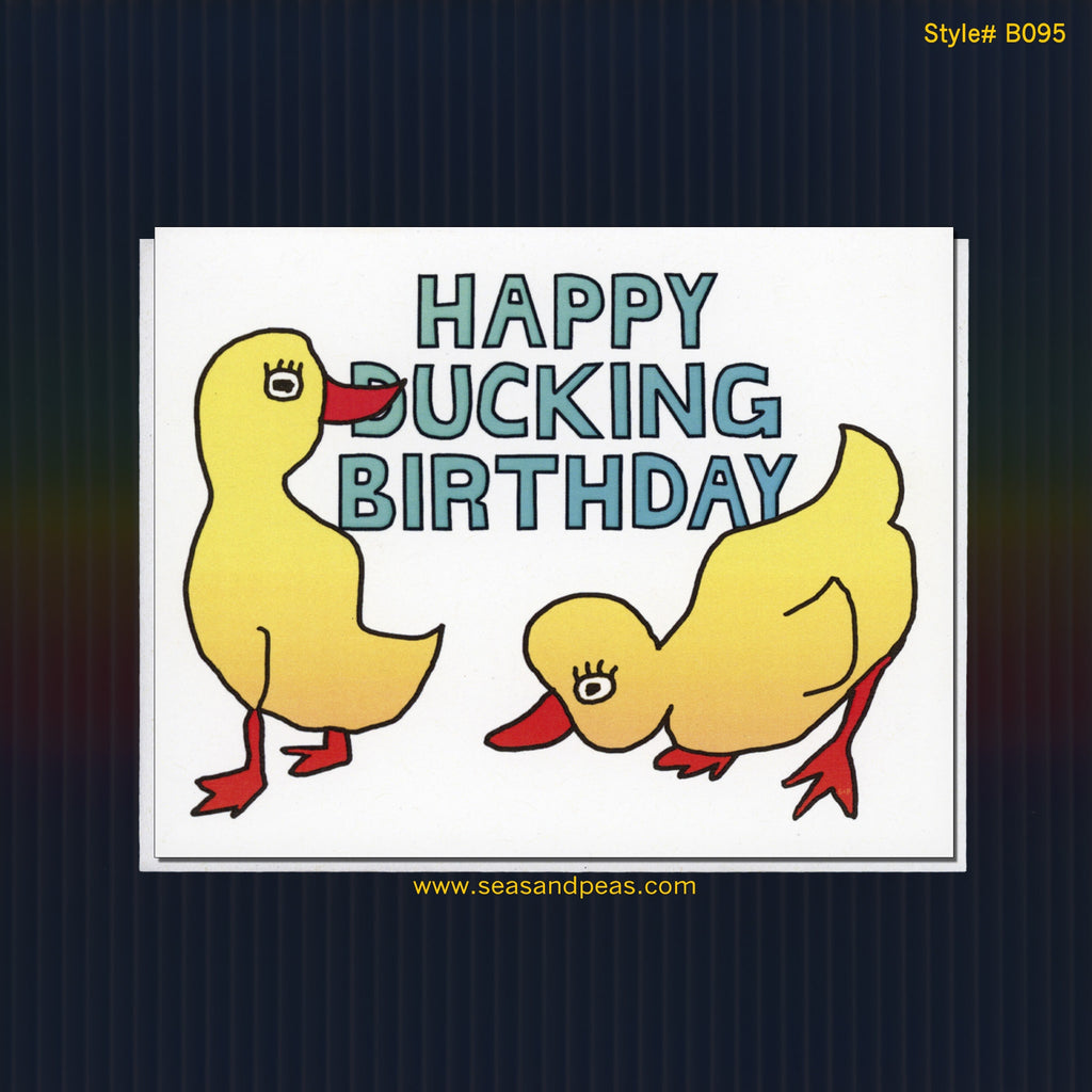 FISHING RAINY DUCK DAYS FUNNY HUMOROUS BIRTHDAY CARD THE FUNNY SIDE OF LIFE  : : Stationery & Office Supplies