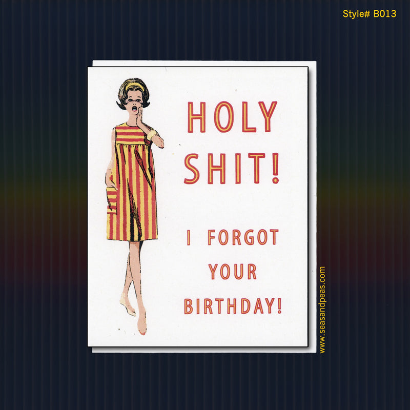 Holy Sh*t! Belated Birthday Card - Mature