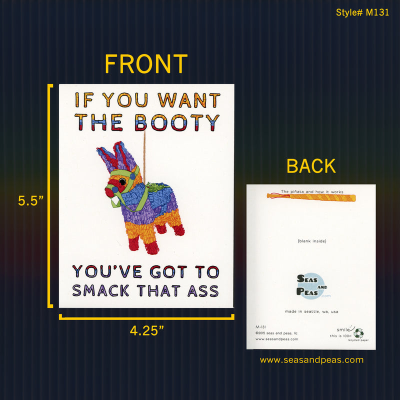 Smack That Ass Birthday Card - Seas and Peas