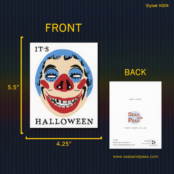 Creeper Mask Halloween Card