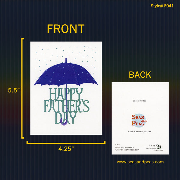 Umbrella Father's Day Greeting Card