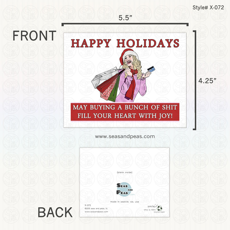 Buying Sh*t Christmas Card - Mature