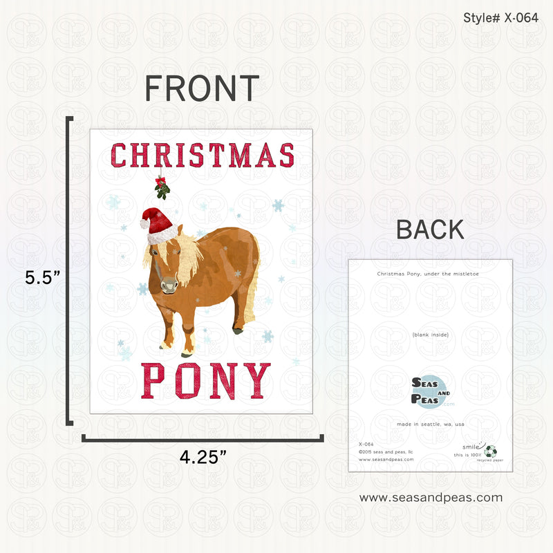 "Christmas Pony" Christmas Card