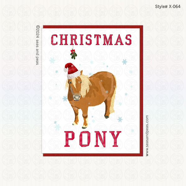 "Christmas Pony" Christmas Card