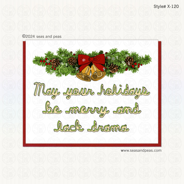 A Drama-Free Holiday Christmas Card