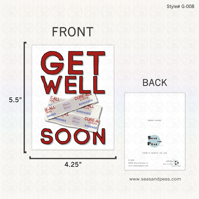 Buncha Bandages Get Well Card