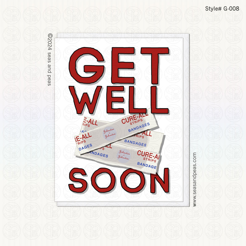 Buncha Bandages Get Well Card