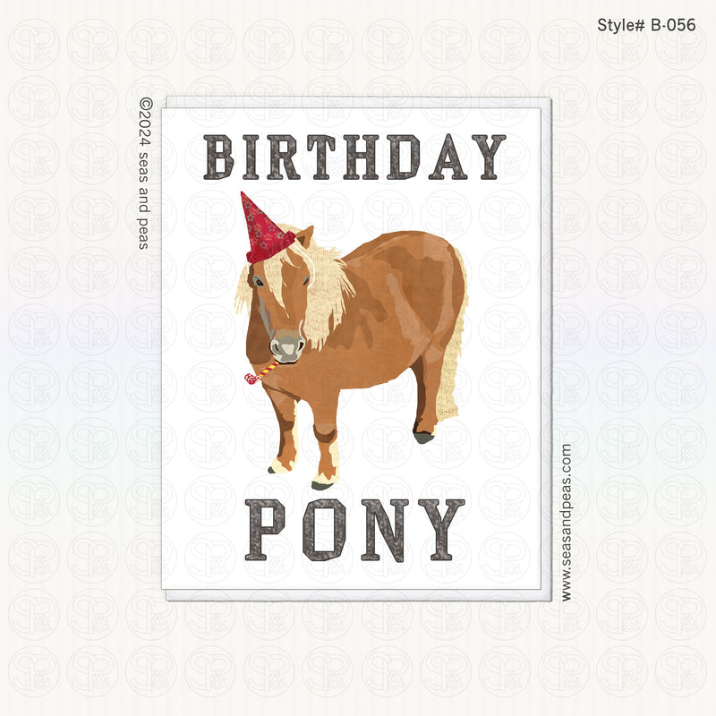 "Birthday Pony" Birthday Card