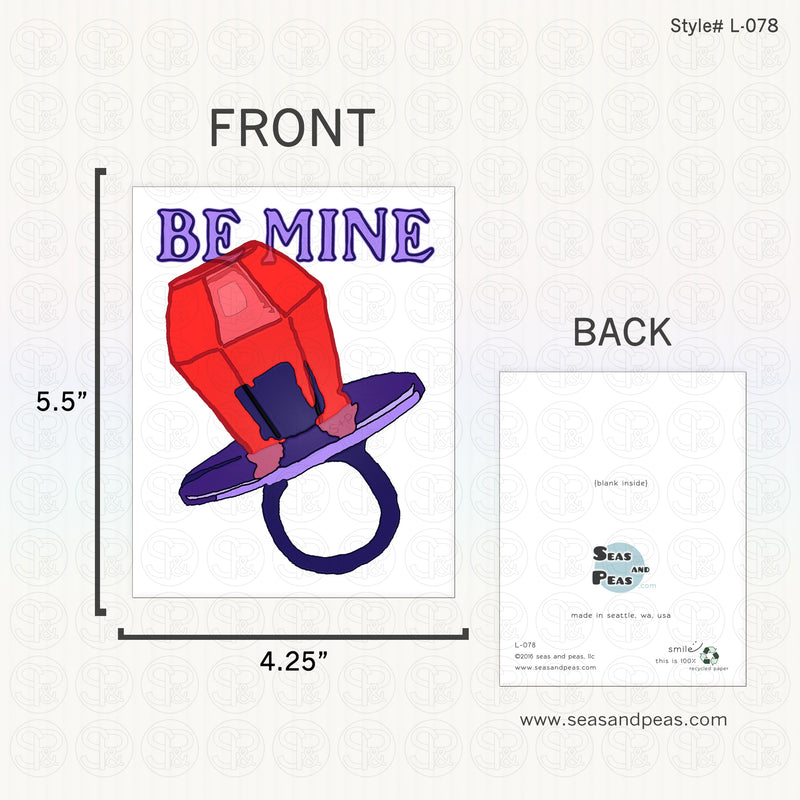Candy Ring Valentine Love Card