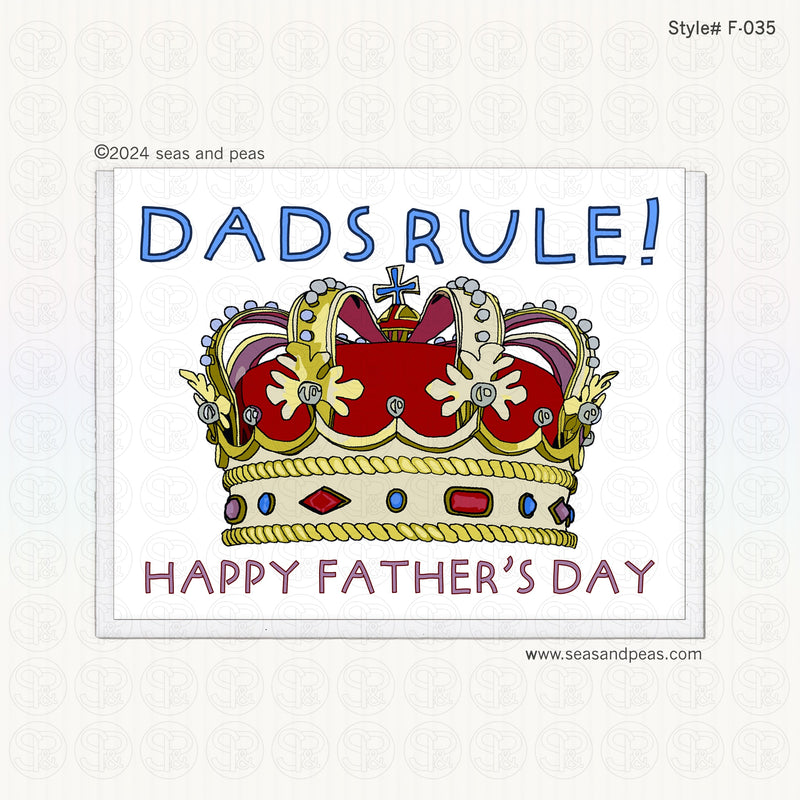 Dads Rule Father's Day Card