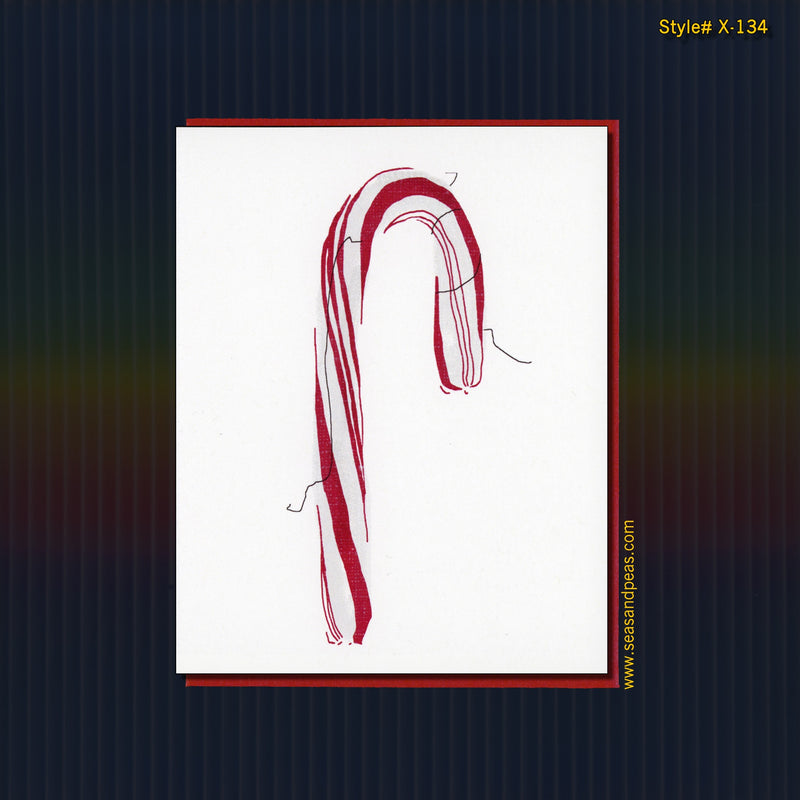 Dirty Candy Cane Christmas Card