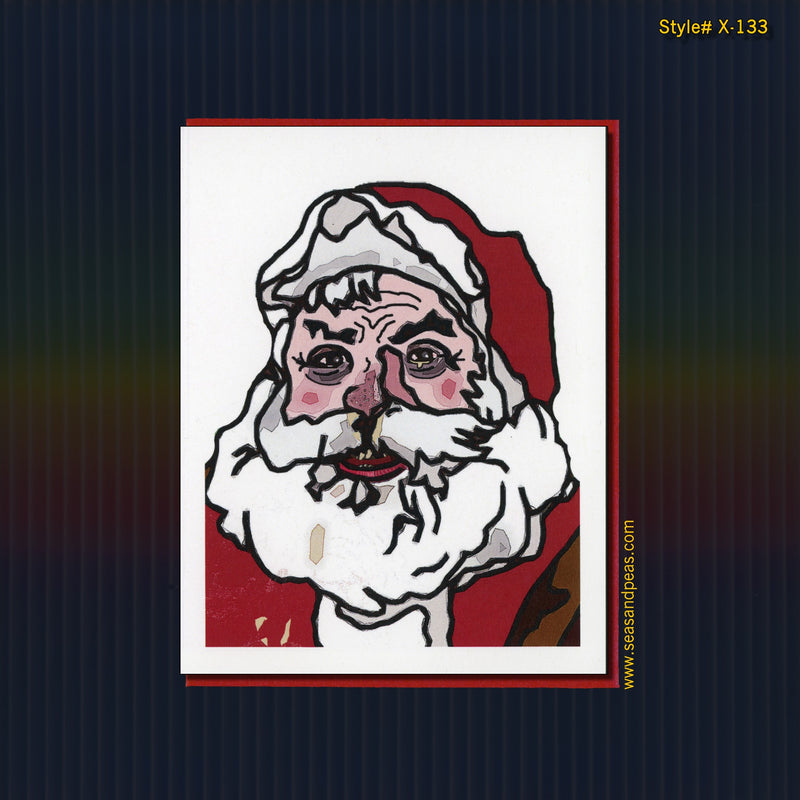 Hot-Mess Santa Christmas Card