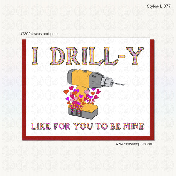 Drill Pun Valentine Card