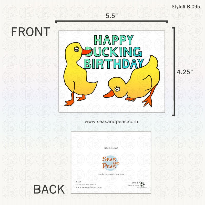 "Happy Ducking Birthday" Birthday Card