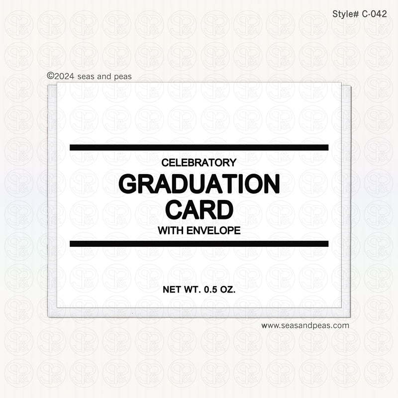Generic Graduation Card – Seas and Peas