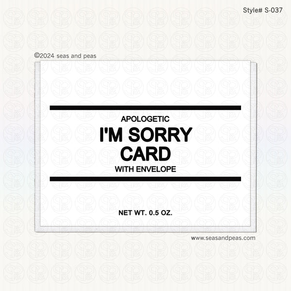 Generic I'm Sorry Card