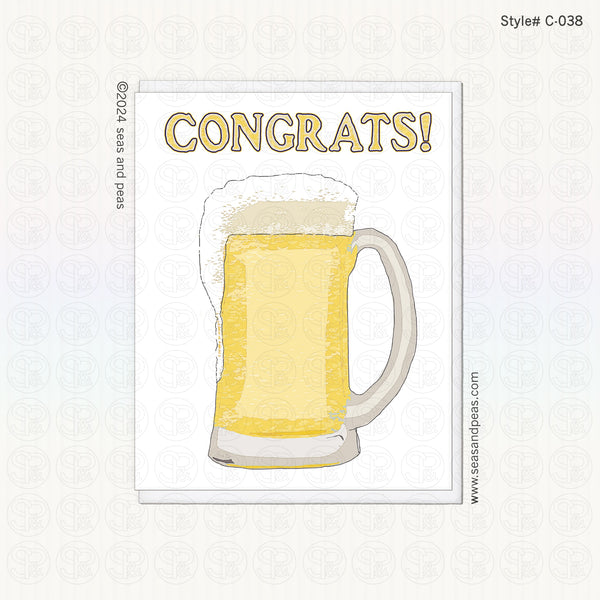 Frosty Mug Congratulations Card