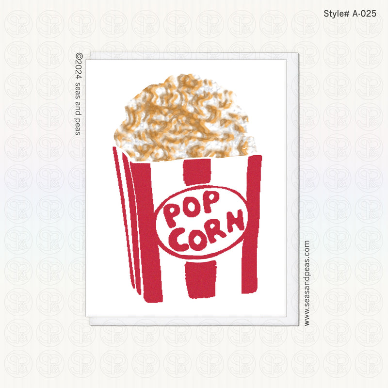 Popcorn All-Occasion Blank Greeting Card