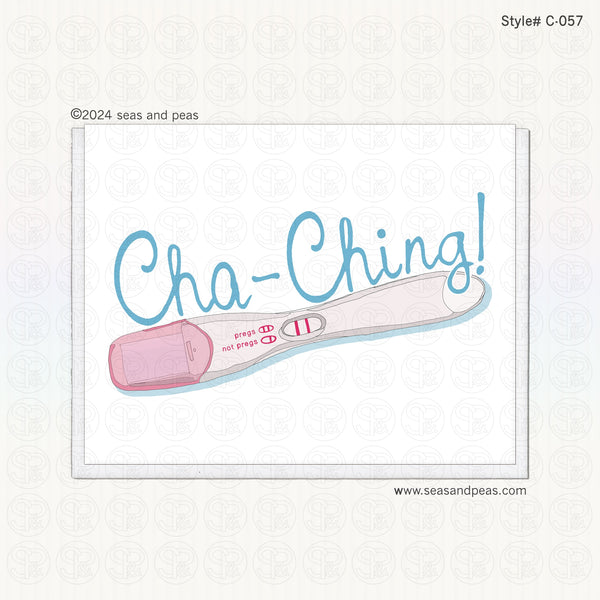 Cha-Ching! Pregnancy Test Pregnancy Card