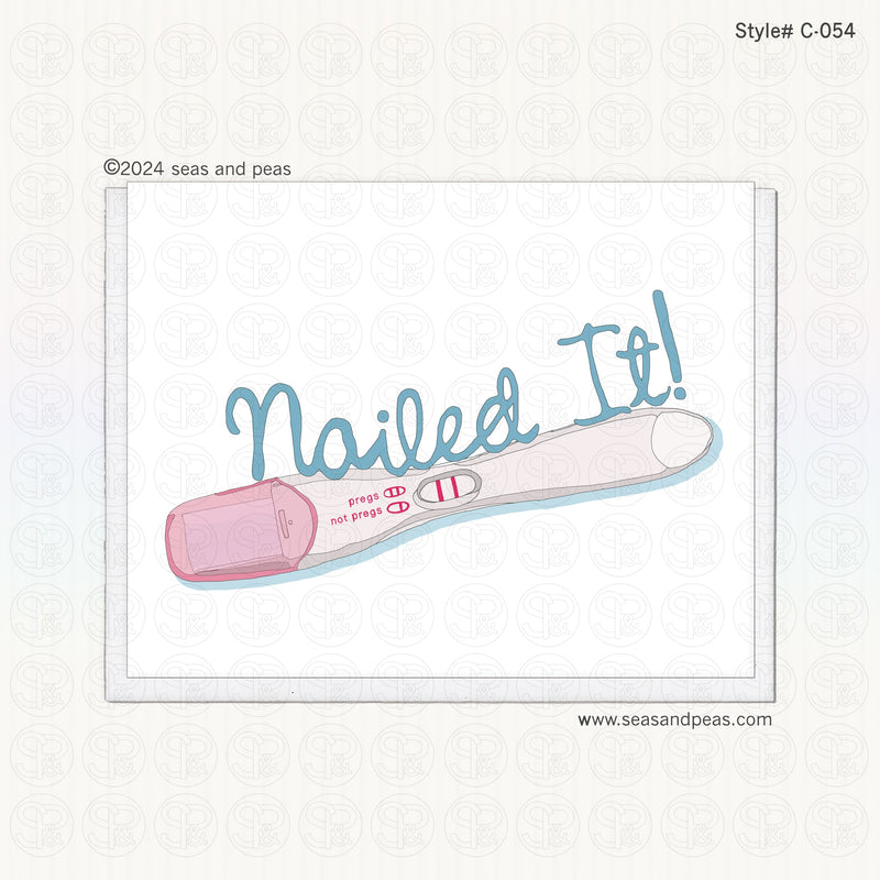 Nailed It! Pregnancy Test Pregnancy Card