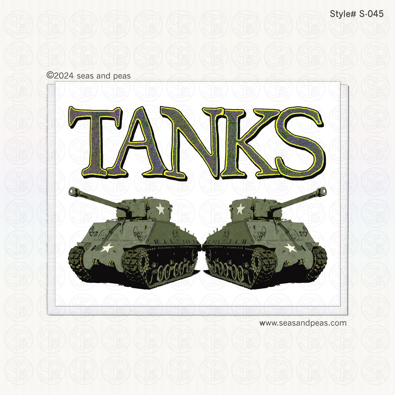 Tanks Thank You Card