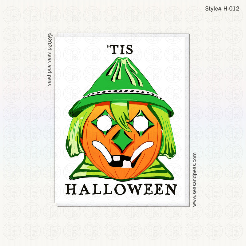 Jack-O-Lantern Mask Halloween Card