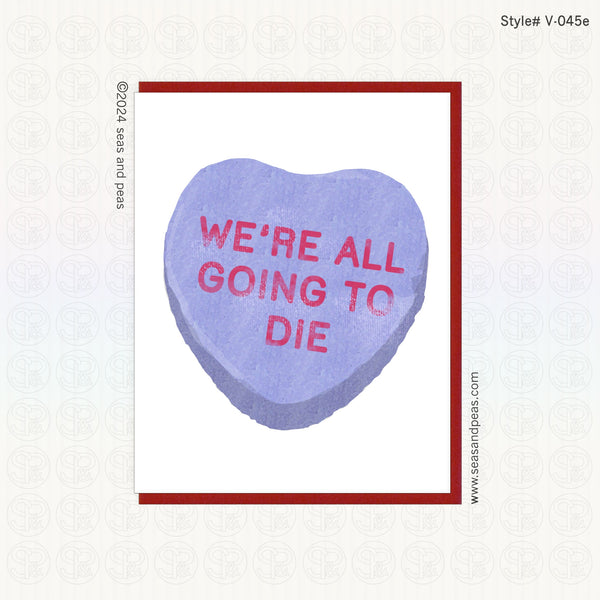 Goth Conversation Heart Valentine Card