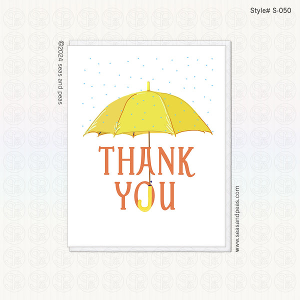 Umbrella Thank You Card