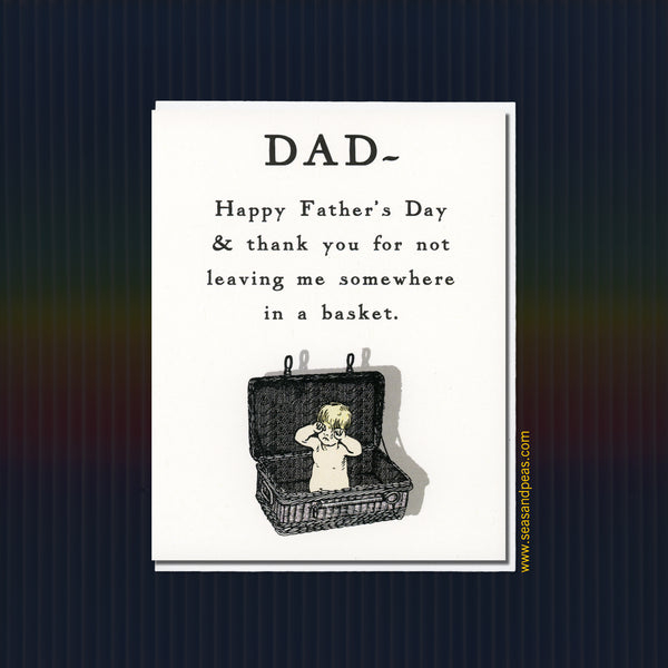 In A Basket Father's Day Card - Seas and Peas