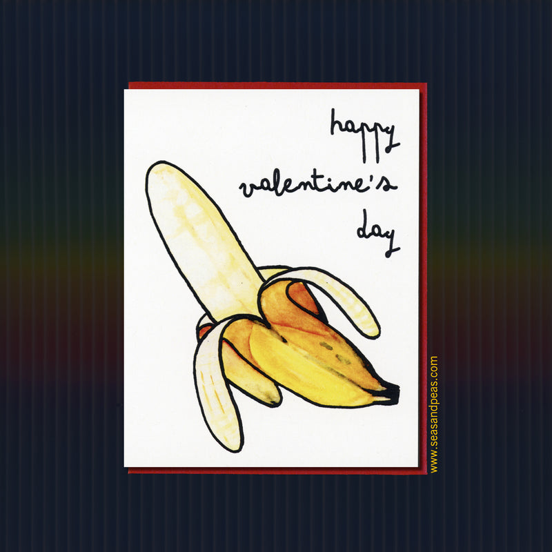 Sexual Innuendo Valentine Card - Seas and Peas