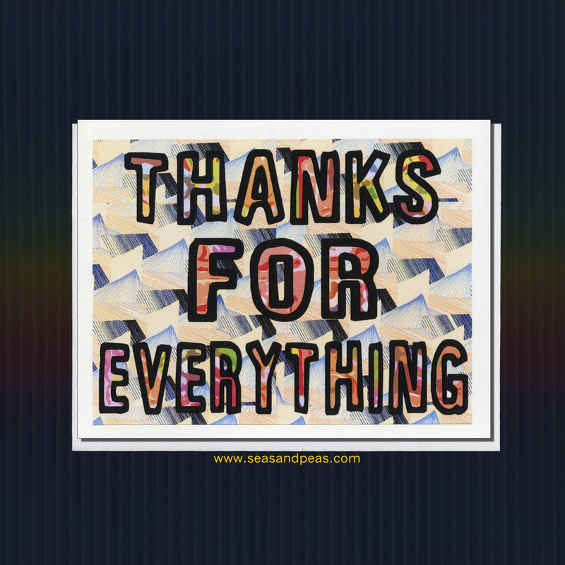Thanks for Everything Card - Seas and Peas