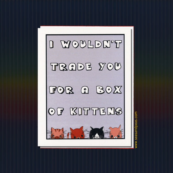 Box of Kittens Love Card - Seas and Peas