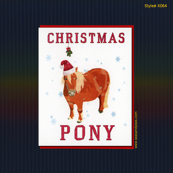 "Christmas Pony" Christmas Card