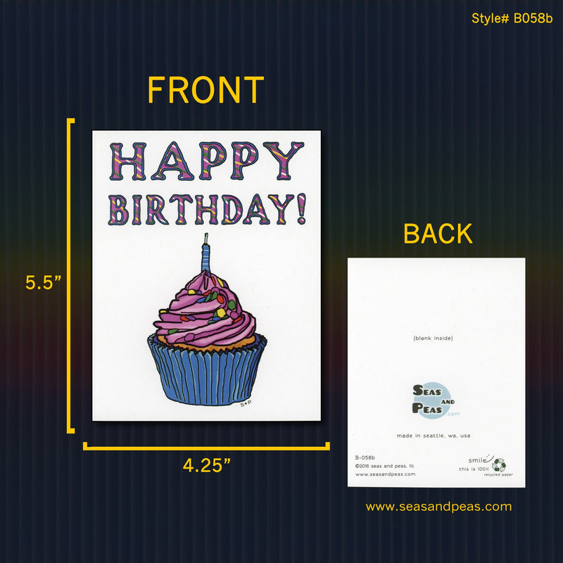 Celebratory Cupcake Birthday Card