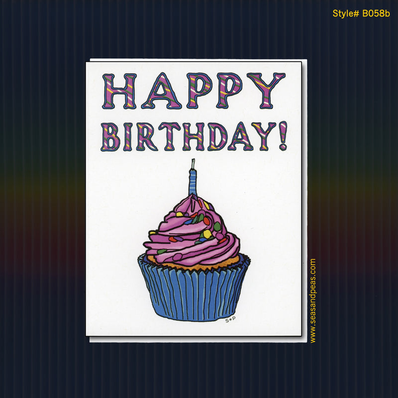 Celebratory Cupcake Birthday Card