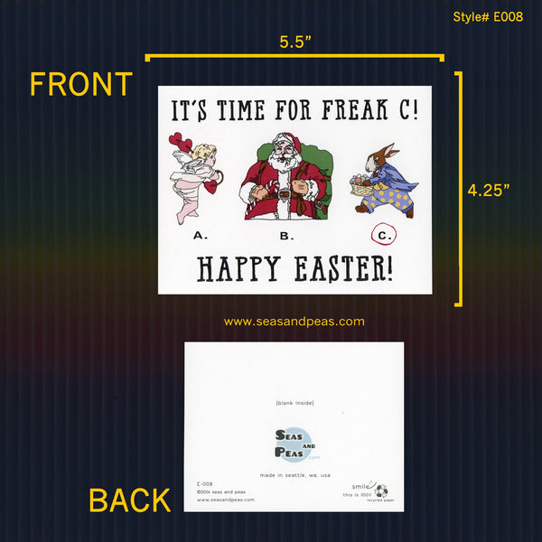 Freak Easter Bunny Easter Card
