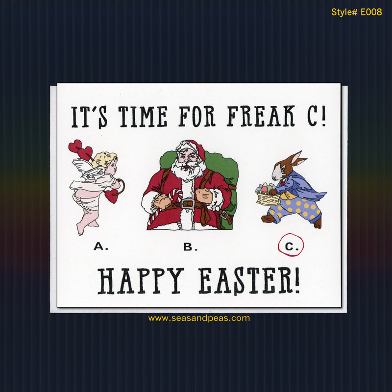 Freak Easter Bunny Easter Card