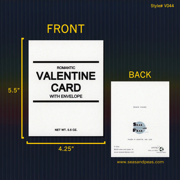 Generic Romantic Valentine Card - Seas and Peas