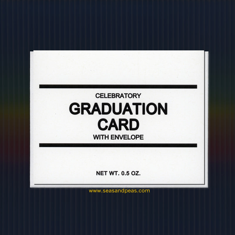 Generic Graduation Card - Seas and Peas