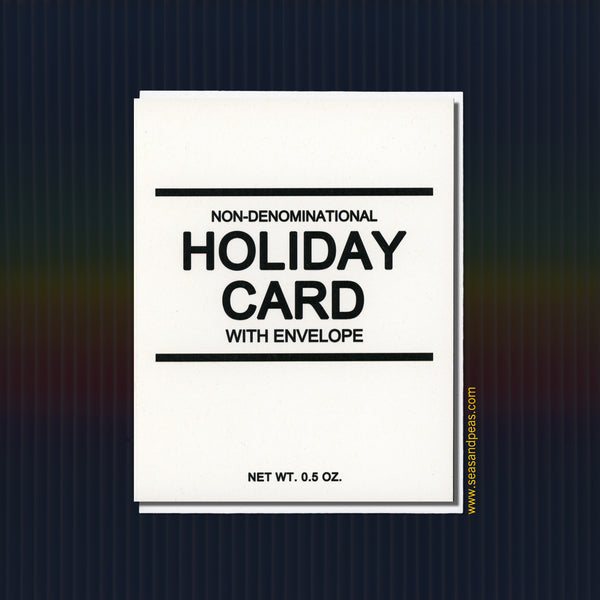 Generic Holiday Card - Seas and Peas
