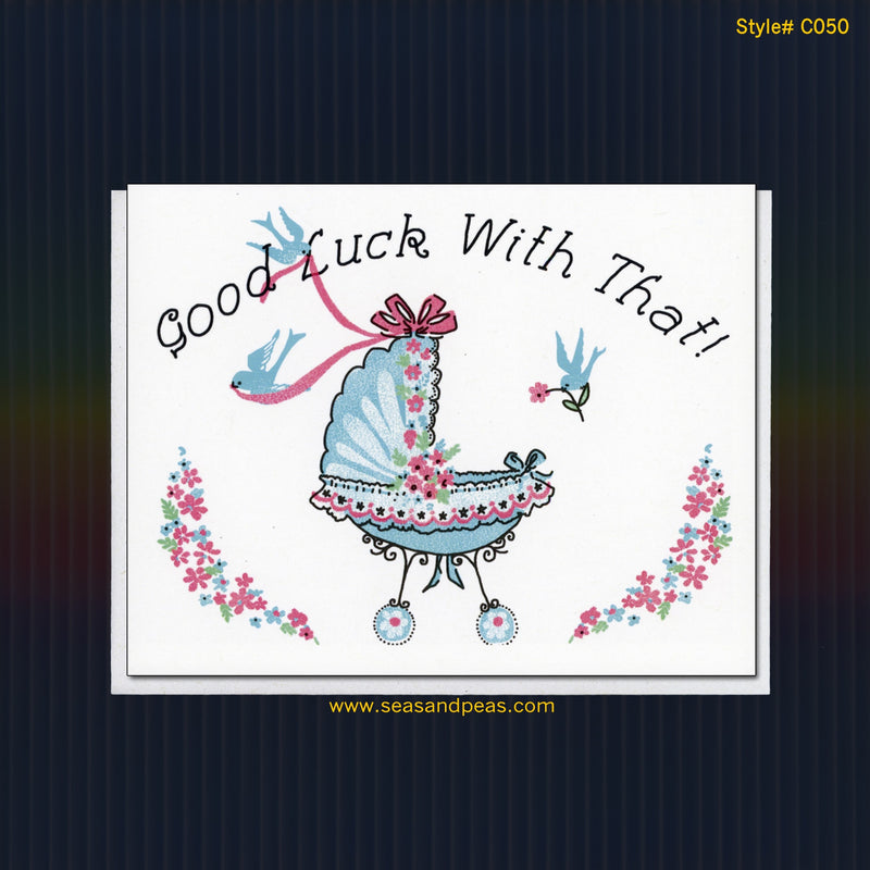 Good Luck With That! New Baby Congratulations Card