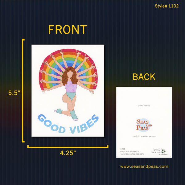 "Good Vibes" Good Luck Card