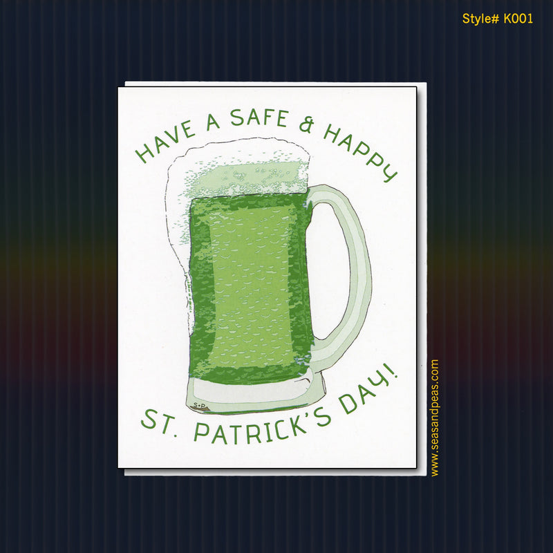 Green Beer St Patrick's Day Card