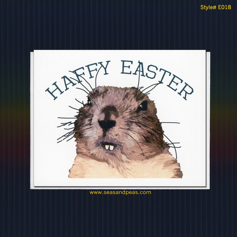 "Haffy Easter" Gopher Easter Card