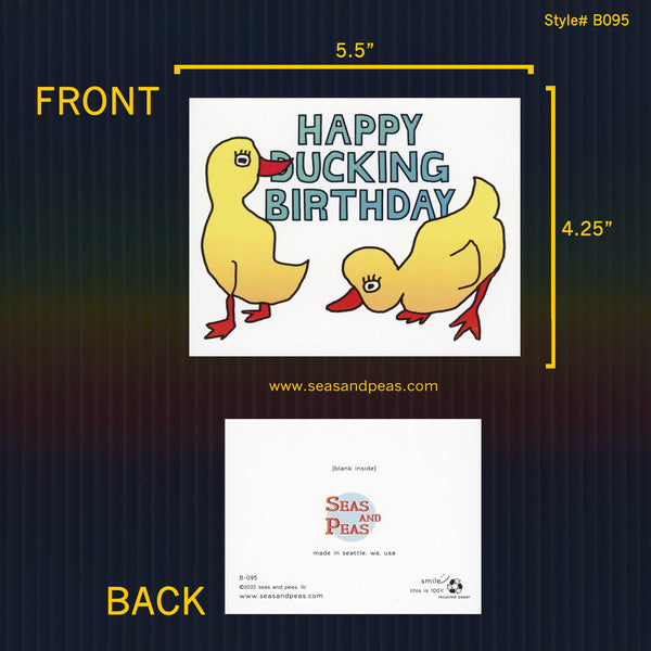 "Happy Ducking Birthday" Birthday Card