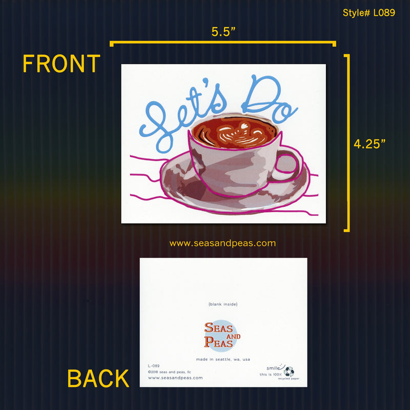 Let's Do Coffee Friendship Card