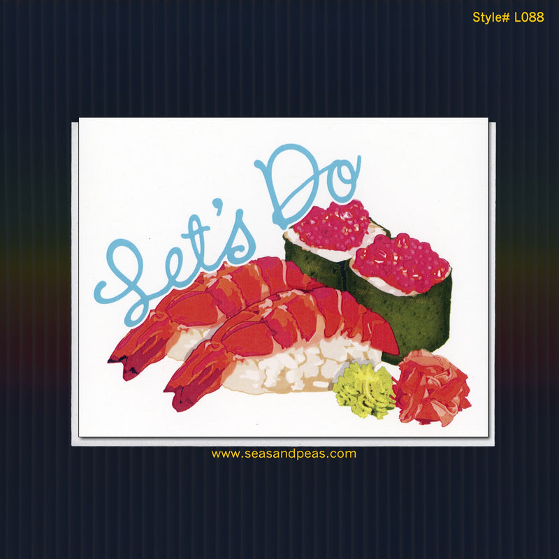 Let's Do Sushi Friendship Card
