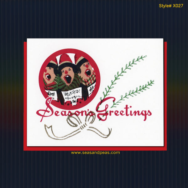 The Merry Carolers Holiday Card